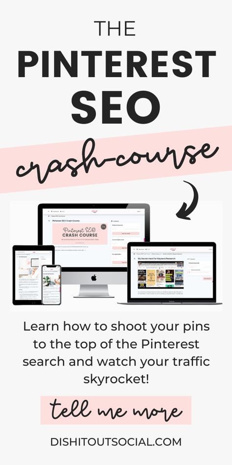 Pinterest Course, Rich Pins, Pinterest Growth, Seo Training, Pinterest Seo, Pinterest Traffic, Etsy Seo, Pinterest Tips, Pinterest Marketing Strategy