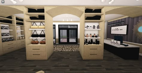 Closet Bloxburg, Bloxburg Closet Decals, Nyc Bloxburg, Bloxburg Mall, Bloxburg Closet, Bloxburg City, Bloxburg Interior, Bloxburg Town, Bloxburg Hacks