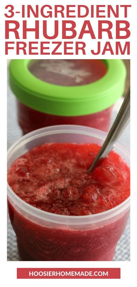 Rhubarb Jam Recipes Easy, Raspberry Rhubarb Jam, Rhubarb Freezer Jam, Rhubarb Butter, Easy Rhubarb Recipes, Strawberry Rhubarb Recipes, Rhubarb Jelly, Best Rhubarb Recipes, Love Presents