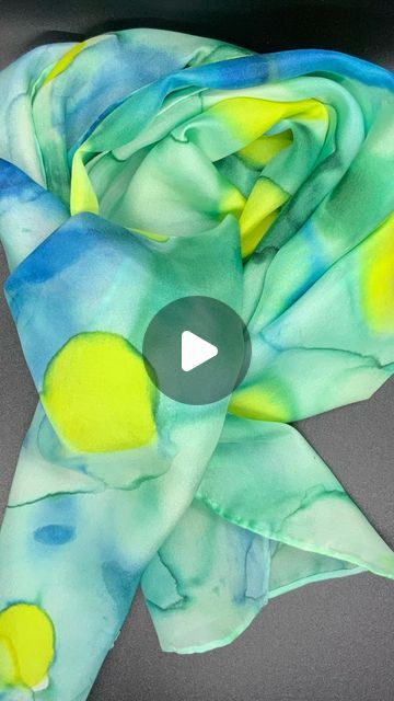 Alcohol Ink Creations by Debra Jason on Instagram: "Take a quick peek as I paint a beautiful silk scarf with vibrant alcohol inks. Full process video is on my YouTube channel (link in bio) #handpaintedsilk #silkscarves #alcoholinkart #wearableart #fashionscarf #alcoholinkartist" Alcohol Ink Silk Scarf, Scarf Painting, Alcohol Ink Crafts, Silk Scarf Style, Silk Scarf Painting, Ink Clothes, Hand Painted Silk Scarf, Silk Art, Alcohol Ink Painting