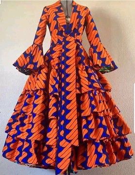 Buy African print long dresses | Dashiki and ankara prints dress - Afrikrea Latest Traditional Dresses For Women, Traditional Dresses For Women, Latest Traditional Dresses, Ankara Outfits, Long African Dresses, African Fashion Skirts, Ankara Fashion, African Wear Dresses, African Print Dress Designs