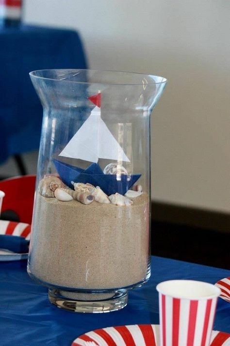 Nautical Theme Party Favors, Sailor Theme Party Decorations, Baby Shower Nautical Theme Boy, Nautical Boy Baby Shower Ideas, Sailor Birthday Party Boy, Sailboat Baby Shower Theme, Nautical Birthday Theme, Cruise Theme Party, Nautical Baby Shower Ideas