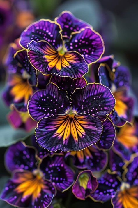 Purple Pansies, Large Flower Arrangements, Gothic Garden, Purple Pansy, Beautiful Flowers Photos, Lovely Flowers Wallpaper, Pansies Flowers, Unusual Flowers, Unique Trees