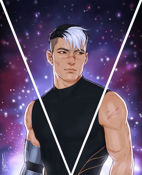 Voltron Realistic, Merwild Art, Black Paladin, Vld Fanart, Takashi Shirogane, Shiro Voltron, Male Anatomy, Dnd Ideas, Form Voltron