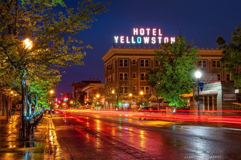 Downtown Pocatello Idaho at night Explore Idaho, Pocatello Idaho, Tenant Screening, Buildings Photography, City Photography, Night City, In Law Suite, 50 States, City View