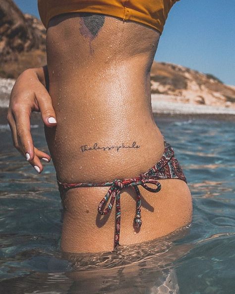 Ocean Lover Tattoo Ideas, Sea Lover Tattoo, La Mer Tattoo, Millie Tattoo, To The Sea Tattoo, Ocean Lover Tattoo, Lover Tattoo, Sea Tattoo, Ocean Tattoos