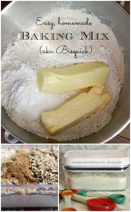 It's so easy to whip up this Homemade Bisquick Baking Mix in bulk. Then I have hot, easy breakfasts ready all week long. Love this recipe. SO many options. Bisquick Recipe, Homemade Bisquick, Easy Breakfasts, Homemade Baking, Quick Cake, Homemade Dumplings, Homemade Mixes, Bisquick Recipes, Dumpling Recipe