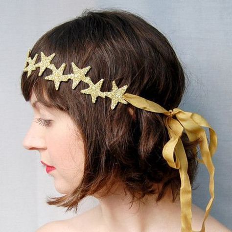 How To Wear Headbands, Star Costume, Crown Gold, Star Headband, Glass Stars, Exterior Ideas, Etsy Christmas, Head Piece, Mermaid Party