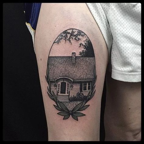 House Tattoo, Tattoo Time, Magic Tattoo, Tattoo Signs, Gothic Tattoo, Spiritual Tattoos, Tattoo Portfolio, Home Tattoo, Piercings And Tattoos