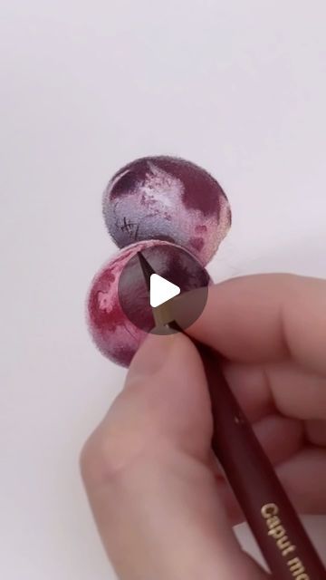 Drawing Grapes, How To Draw Grapes, Drawing Of Grapes, Grapes Drawing, Botanical Illustration Tutorial, Painting Grapes, Grapes Sketch, Grapes Illustration, Watercolor Grapes Tutorial