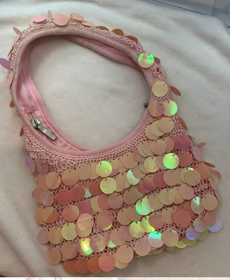 Sequin Bags, Kids Purse, Glitter Bag, Ibiza Outfits, Shell Bag, Sequin Bag, Dream Bags, Pretty Bags, Everything Pink