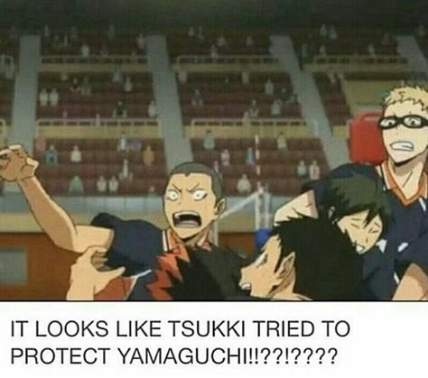 Tsukiyama Haikyuu, Tsukishima X Yamaguchi, Haikyuu Memes, Yamaguchi Tadashi, Haikyuu Meme, Throwback Pictures, Haikyuu Volleyball, Tsukishima Kei, Haikyuu Karasuno