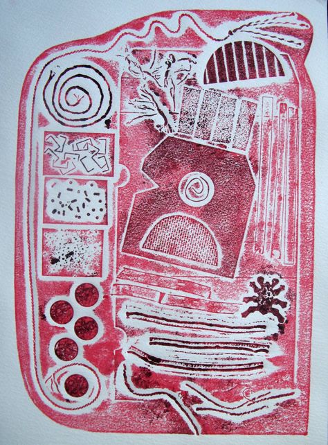 Project 11 Collagraph sampler – notes on materials | Printmaking 1 Printmaking Animals, Collograph Printmaking, Printmaking Lessons, Collagraph Prints, Collagraph Printing, Collagraph Printmaking, Collagraphy, Texture Ideas, Printmaking Projects