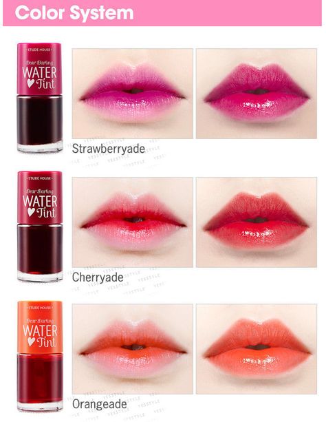 Hot sale etude house Etude House Lip Tint, Dear Darling Water Tint, Tint Etude, Korean House, Korean Lip Tint, Water Tint, Korean Lips, Alat Makeup, Korean Makeup Tutorials