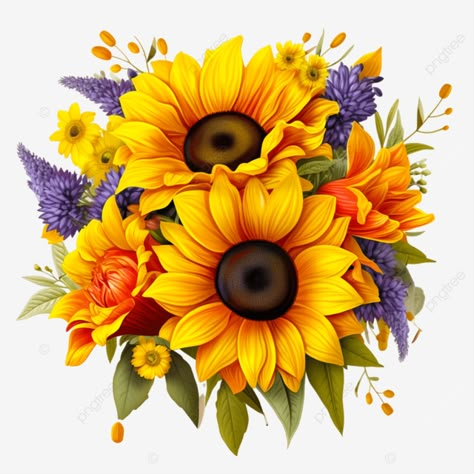 sunflower bouquet illustration decor Sunflower Bouquet Painting, Vishwakarma Image, Flower Bouquet Sunflower, Sunflowers Drawing, Sunflower Doodle, Bouquet Illustration, Sunflower Illustration, Sunflower Drawing, Sunflower Clipart