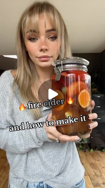 makenzy smith on Instagram: "🔥 fire cider 🔥 need an immune boost this fall/winter? you need fire cider! you can adjust the ingredients to your liking but I love this little spicy shot in the morning to kick start my day and keep me healthy!   #firecider #healthyfoodshare #immunebooster #firecidertonic #healthyrecipes #practicalmagic #moderndaywitch" Fire Cider Recipe How To Make, Fire Cider Benefits, Fire Cider Tonic, Fire Cider Recipe, Modern Day Witch, Fire Cider, Immunity Booster, Practical Magic, Immune Boosting