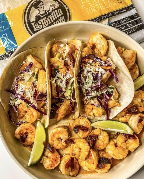 La Tortilla Factory – Honey Chipotle Shrimp Tacos! Honey Chipotle Shrimp, Chipotle Shrimp Recipes, Chipotle Shrimp Tacos, Honey Chipotle Sauce, Chipotle Tacos, Corn Tortilla Recipes, Chipotle Shrimp, Shrimp Taco, Keto Shrimp