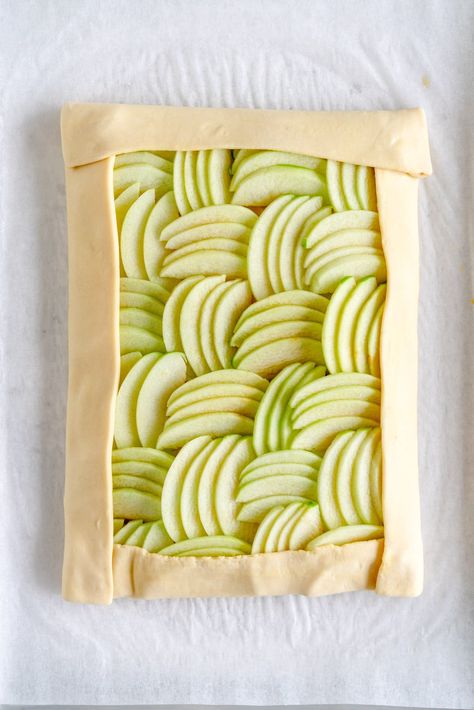 Apple Galette Phyllo Galette, Apple Gallette Recipe, Apple Galette Recipe, Hosting Recipes, Apple Topping, Apple Pie Crust, Cloudy Kitchen, Sliced Apple, Homemade Pie Crust