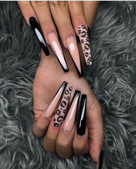 @braliz96 • Instagram photos and videos Sns Nails Colors, Coffin Nails Ombre, Queen Nails, Purple Acrylic Nails, Leopard Print Nails, Work Nails, Leopard Nails, Classy Acrylic Nails, Pretty Nail Art Designs