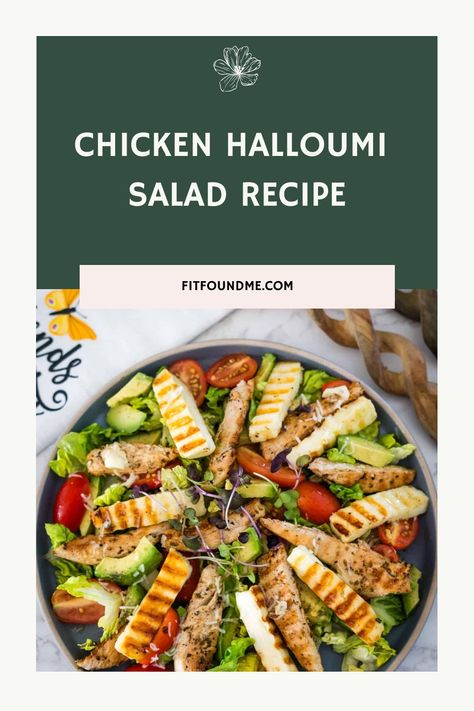 Looking for a refreshing and satisfying dish that fits perfectly into your keto lifestyle? Look no further than this Chicken Halloumi Salad! Ideal for a light lunch or a hearty dinner, this salad combines the rich flavors of grilled chicken and the unique, salty taste of halloumi cheese with crisp, fresh vegetables. Chicken Halloumi Salad … Halloumi Salad Recipes, Chicken And Halloumi, Chicken Florentine Casserole, Halloumi Cheese, Halloumi Salad, 30 Min Meals, Grilled Halloumi, Hearty Dinner, Low Carb Chicken