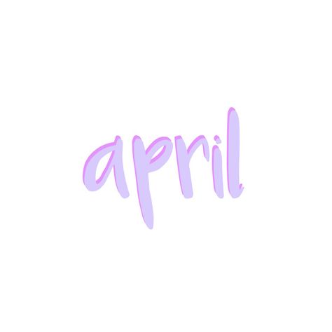 april. Highlight Covers Instagram Icon Blue, April Header, April Widget, April Name, April Font Bullet Journal, Cute Home Screens, Instagram Icon, School Decor, Month Colors