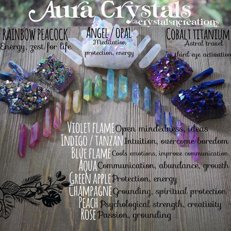 Which #aura #crystal is your fave? Im partial to #crystals. Did you know that aura crystals are genuine quartz? They are treated in a vacuum chamber with precious metals that bond with their atoms for a permanent, shimmering, iridescent rainbow finish! ✨ Aura Quartz Meaning, Quartz Meaning, Rainbow Aura Quartz, Reiki Symbols, Rainbow Aura, Spiritual Crystals, Raw Crystal Necklace, Aura Crystals, Crystal Healing Stones