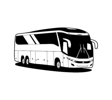 Silhouette bus transport design vector i... | Premium Vector #Freepik #vector #buses #bus #bus-3d #city-bus Bus Logo, Bus Clipart, Bus Drawing, City Bus, 3d City, Vector Silhouette, Logo Psd, 2d Design, Technology Icon