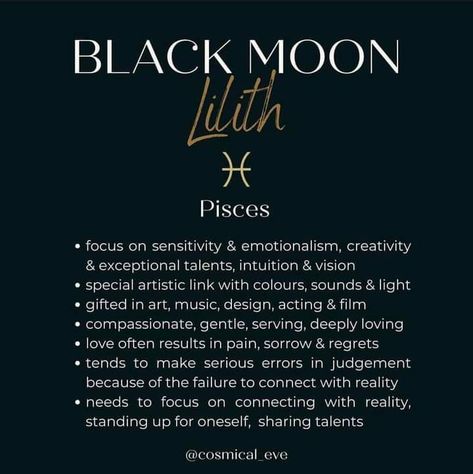 Pisces Lilith Aesthetic, Lilith In Pisces Aesthetic, Lilith Pisces, Lilith In Pisces, Lilith Astrology, Black Moon Lilith, Capricorn And Virgo, Astrology Pisces, Witch Stuff