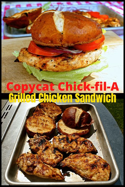 Chicken Breast Sandwich Recipes, Grilled Chicken Sandwich Recipes, Grilled Chicken Burgers, Chicken Breast Sandwich, Grilled Chicken Sandwich, Copycat Chick Fil A, Sandwich Bar, Chicken Sandwich Recipes, Sandwich Ideas