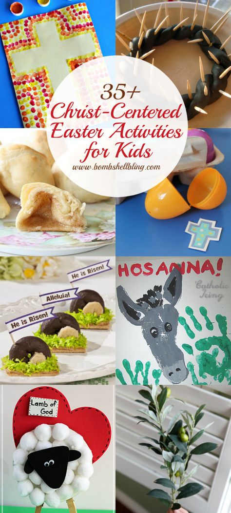 Easter Ideas 75 Great Options for Recipes, Crafts and Decor Christ Easter, Christian Ideas, Christ Centered Easter, Craft Easter, Easter Crafts For Toddlers, Easter Week, Christian Activities, Easter Preschool, Easter Activities For Kids