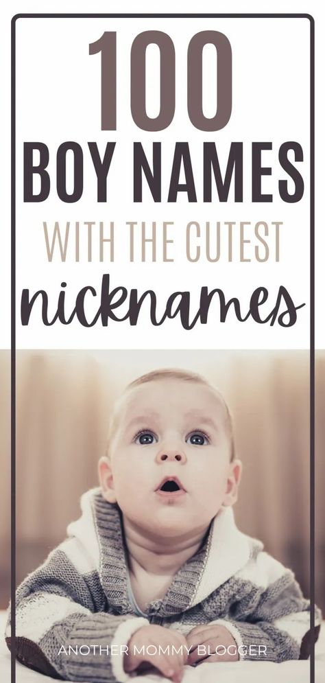 This is the best baby names list for parents looking for cool boy names with cute nicknames. #babyboynames Nicknames For Boys, Baby Boy Nicknames, Names With Cute Nicknames, Long Boy Names, Nickname List, Country Boy Names, Best Baby Names, Cool Baby Boy, Cool Baby Boy Names