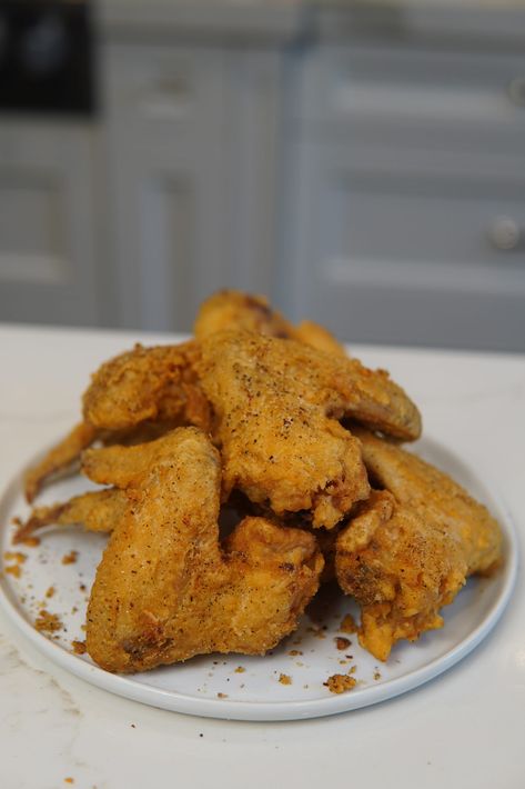 Chicken Wing Recipes Baked, Fry Chicken, Crispy Chicken Wings, Jerk Seasoning, Chicken Wing, Fried Chicken Recipes, Pancake Batter, Chicken Wing Recipes, Wing Recipes