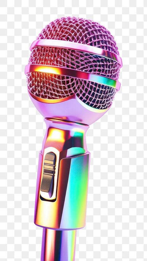 Microphone Png, Microphone Karaoke, Karaoke Microphone, Iridescent White, Karaoke, White Background, Technology, White, Instagram