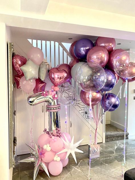 Helium bunches, exclusive ideas of numbers’ decoration. #balloons #helium #numbers #foilnumbercompositions #numberscomposition #balloonsideas #balloonsforgirls #pinkballoons #london #fashion #balloonsinlondon Numbers Decoration, Pink Balloons, Helium Balloons, Foil Balloons, London Fashion, Foil, Balloons, London