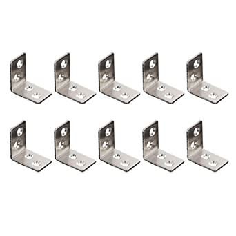 iplusmile Cabinet Hinges - Door Hinges Bracket Fixing Corner Connector L Shaped Desk Support Trinket Boxes Hinged Fixed Iron Piece Connector for Furniture (10pcs) Circle Desk, Folding Shelf Bracket, Folding Shelf, Straight Angle, Corner Furniture, Floating Shelf Brackets, Corner Brace, White Chairs, Wall Mounted Desk