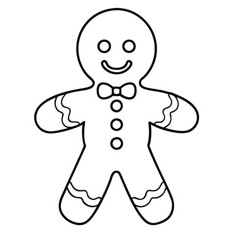 Gingerbread Man Clipart Gingerbread Man Outline, Gingerbread Outline, Christmas Clipart Black And White, Gingerbread Cartoon, Gingerbread Activity, Gingerbread Man Clipart, Gingerbread Man Free, Gingerbread Man Svg, Cartoon Outline