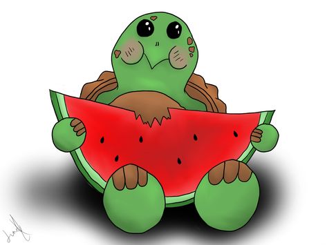 Cute turtle eating watermelon #watermelon #turtle #art Turtle Watermelon, Turtle Eating, Watermelon Turtle, Eating Watermelon, Cute Turtle, Turtle Art, Cute Turtles, Watermelon, Art