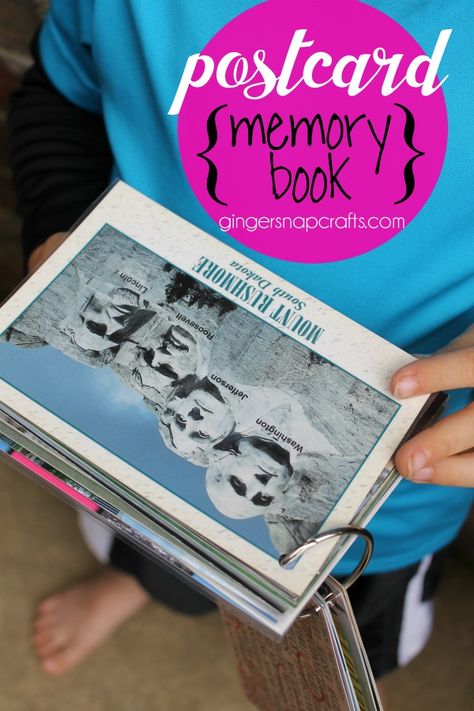 Ginger Snap Crafts: Postcard Memory Book {tutorial} Easy Diaper Cake, Camp Postcard, Diaper Cake Tutorial, Postcard Album, Postcard Display, Book Tutorial, Uk Holiday, Travel Crafts, Postcard Book