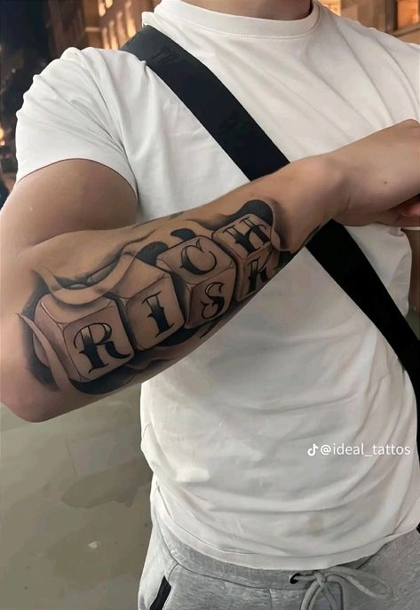 Risk Rich Tattoo For Men, Rich Tattoo Men, 2004 Tattoo Ideas For Men, Risk Tattoo For Men, Area Code Tattoo Men, Risk Rich Tattoo, 100 Tattoo Design, Get Rich Or Die Trying Tattoo, Risk Taker Tattoo