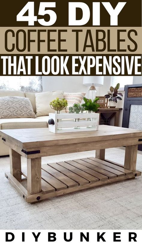 Shiplap Coffee Table, Diy Farmhouse Coffee Table Plans, Cool Wood Coffee Table, Farmhouse Diy Furniture, Homemade Wooden Coffee Table, Diy Coffee Table And End Table Set, Coffee Table Homemade, Diy Rustic Coffee Table Farmhouse, Coffee Table Decor Western