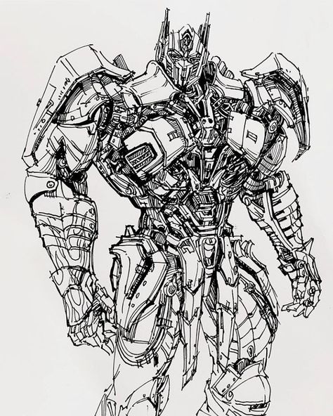 Transformers Drawing Easy, Transformers Art Drawing, Autobots Tattoo, Optimus Prime Sketch, Optimus Prime Drawing, Optimus Prime Fanart, Transformers Drawings, Transformer Drawing, Transformers Comic Art