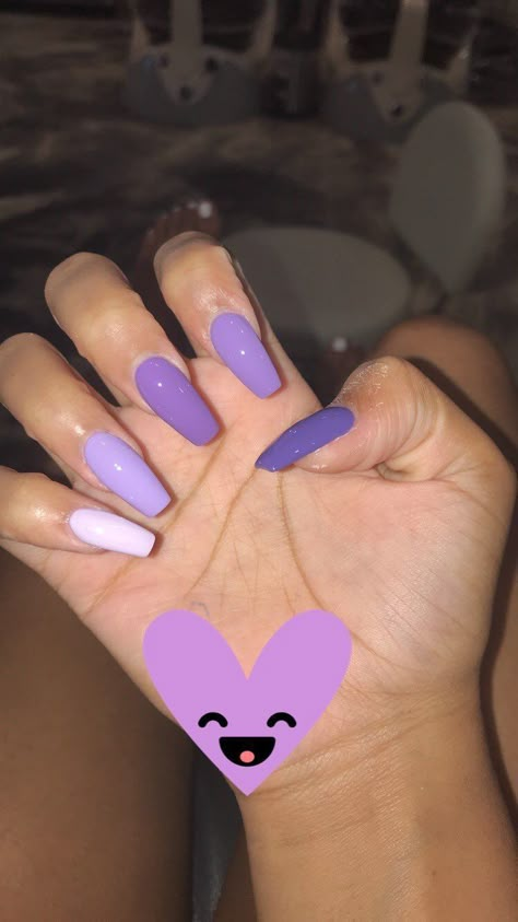 ♡ @xclusivejay. ♡ Shade Nails, Unghie Sfumate, Nails Purple, Purple Nail, Summer Acrylic Nails, Trim Nails, Coffin Nails Designs, Fire Nails, Dream Nails