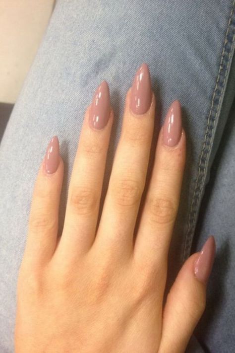 Oval Nail With Rhinestones Acrylic Nails Natural, Almond Nails French, Natural Acrylic Nails, Almond Acrylic, Acrylic Nail Shapes, Long Nail Designs, Almond Nails Designs, Almond Acrylic Nails, Super Nails