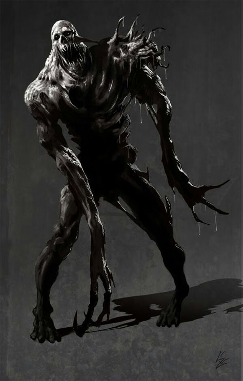 . Zombie Rpg, Dark Creatures, Monster Characters, Horror Monsters, Scary Monsters, Cool Monsters, Dnd Monsters, Monster Concept Art, Art Manga