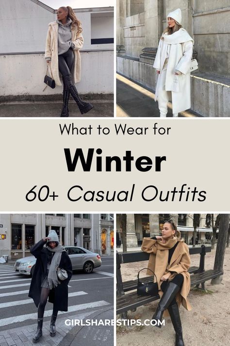 Warm Winter Outfits Aesthetic, Cute Outfit Ideas For Winter, Airport Outfit Winter, Cozy Dinners, Winter Outfits For Women, Casual Trendy Outfits, Simple Winter Outfits, Cozy Winter Fashion, Winter Date Night Outfits