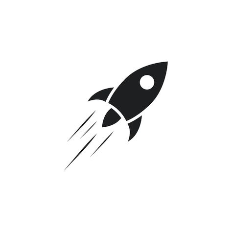 Rocket vector silhouette | Premium Vector #Freepik #vector #spacecraft #cartoon-rocket #space-shuttle #rocket-illustration Rocket Vector Illustration, Rocket Silhouette, Space X Logo, Rocket Logo, Rocket Illustration, Rocket Cartoon, Rocket Tattoo, Rockets Logo, Easy Flower Drawings