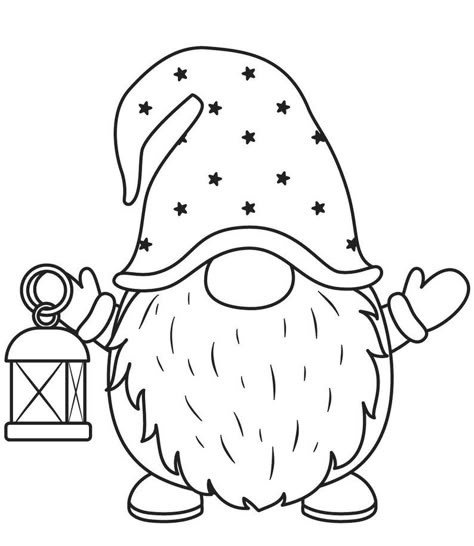 Cute Christmas Gnome Drawing, Christmas Gnomes Drawing, Cute Gnome Drawing, Gnomes Book, Christmas Coloring Sheets, Gnomes Crafts, Christmas Coloring, Christmas Drawing, Dessin Adorable