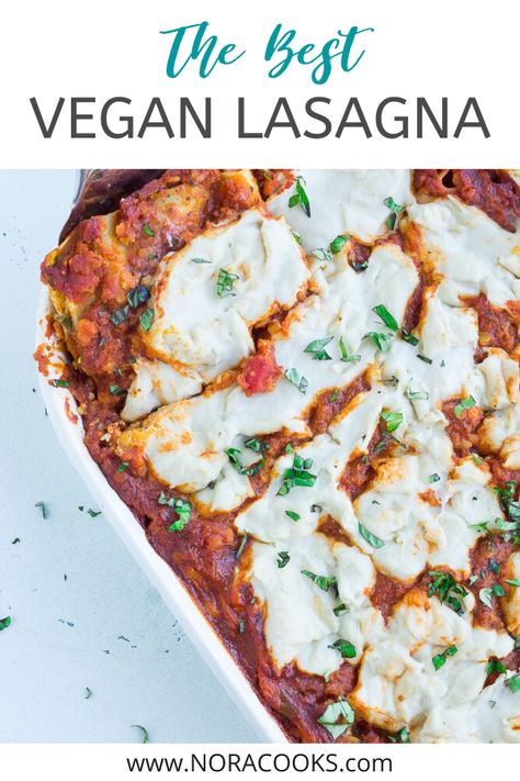 I don't say this lightly - this is the best Vegan Lasagna recipe! Layered with cashew cheese, red lentil marinara, and loads of fresh spinach, this healthy lasagna is so easy to make and packed with protein. Kid-friendly and perfect for a freezer stash, this is a crowd-pleasing vegan Italian recipe the entire family will love! #vegan #lasagne#plantbased #vegandinner Hearts Of Palm Lasagna, Vegan Hearts Of Palm, Quick Lasagna Recipe, Easy Cheese Lasagna Recipe, Ground Beef Lasagna Recipe, Cottage Cheese Lasagna Recipe, Easy Lasagna Recipe With Ricotta, Best Vegan Lasagna Recipe, Cheese Lasagna Recipe