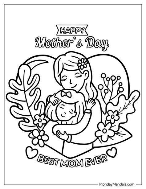 Free Easter Coloring Pages, Mothers Day Coloring Pages, Mother's Day Printables, Disney Easter, Spring Coloring Pages, Easter Coloring Pages, Dog Coloring Page, Easter Colouring, Relaxing Colors