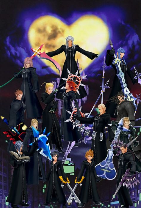 Organisation 13 Kingdom Hearts, Organization Xiii Wallpaper, Organization 13 Kingdom Hearts, Kingdom Hearts Organization 13, Sora And Riku, Destiny Islands, Twilight Town, Organization Wallpaper, Organization 13